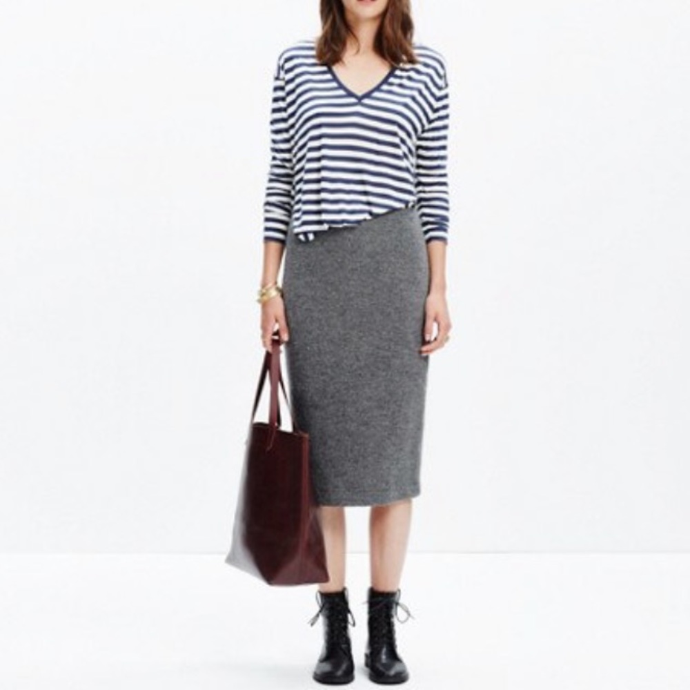 Madewell Pillar midi skirt